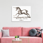 Unicorn Classic Running Magic Woodland Creature Canvas Afdruk (Insitu (Woonkamer))