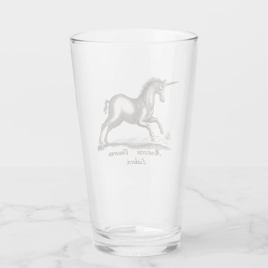Unicorn Classic Running Magic Woodland Creature Glas (Achterkant)