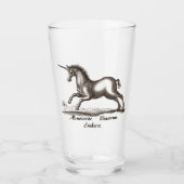 Unicorn Classic Running Magic Woodland Creature Glas (Voorkant)