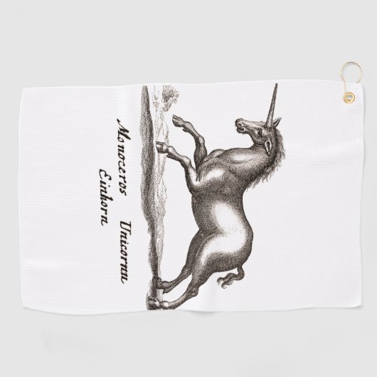 Unicorn Classic Running Magic Woodland Creature Golfhanddoek (Horizontaal)