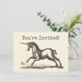 Unicorn Classic Running Magic Woodland Creature Kaart (Staand voorkant)