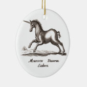 Unicorn Classic Running Magic Woodland Creature Keramisch Ornament (Rechts)