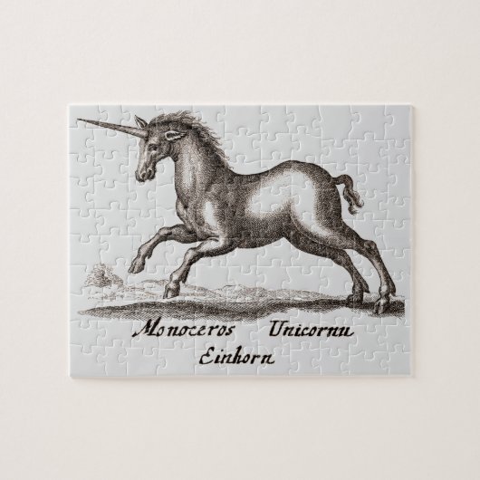Unicorn Classic Running Magic Woodland Creature Legpuzzel (Horizontaal)