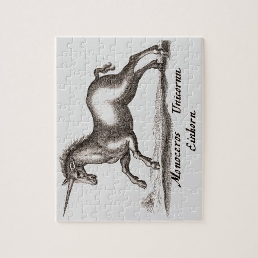 Unicorn Classic Running Magic Woodland Creature Legpuzzel (Verticaal)