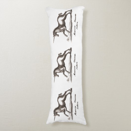 Unicorn Classic Running Magic Woodland Creature Lichaamskussen (Voorkant Verticaal)