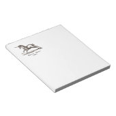 Unicorn Classic Running Magic Woodland Creature Notitieblok (Schuin)