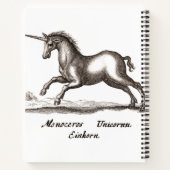 Unicorn Classic Running Magic Woodland Creature Notitieboek (Achterkant)