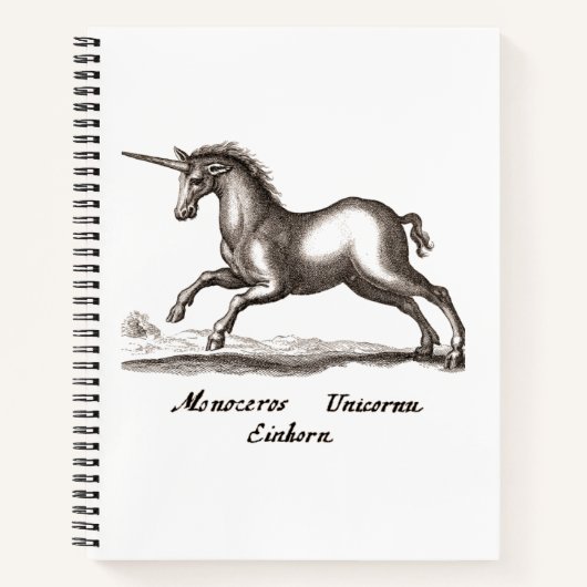 Unicorn Classic Running Magic Woodland Creature Notitieboek (Voorkant)