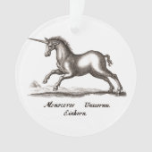 Unicorn Classic Running Magic Woodland Creature Ornament (voorkant)