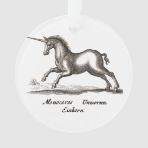 Unicorn Classic Running Magic Woodland Creature Ornament