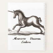 Unicorn Classic Running Magic Woodland Creature Planner (Achterkant)