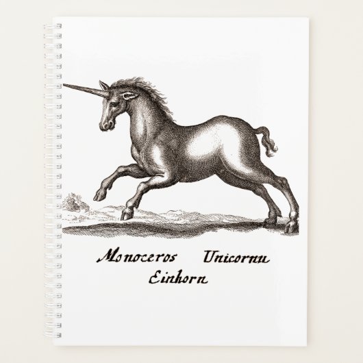 Unicorn Classic Running Magic Woodland Creature Planner (Voorkant)