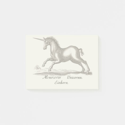 Unicorn Classic Running Magic Woodland Creature Post-it® Notes (Voorkant)