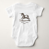 Unicorn Classic Running Magic Woodland Creature Romper (Achterkant)