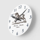 Unicorn Classic Running Magic Woodland Creature Ronde Klok (Hoek)