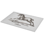 Unicorn Classic Running Magic Woodland Creature Snijplank (Hoek)