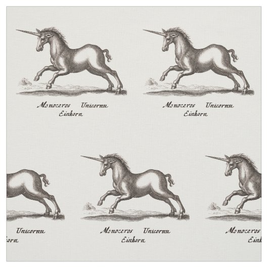 Unicorn Classic Running Magic Woodland Creature Stof (Swatch)