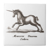 Unicorn Classic Running Magic Woodland Creature Tegeltje (Voorkant)