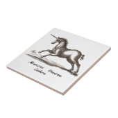 Unicorn Classic Running Magic Woodland Creature Tegeltje (Zijkant)
