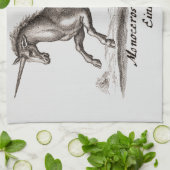 Unicorn Classic Running Magic Woodland Creature Theedoek (Gevouwen)