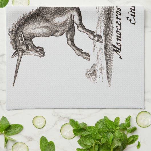 Unicorn Classic Running Magic Woodland Creature Theedoek (Gevouwen)