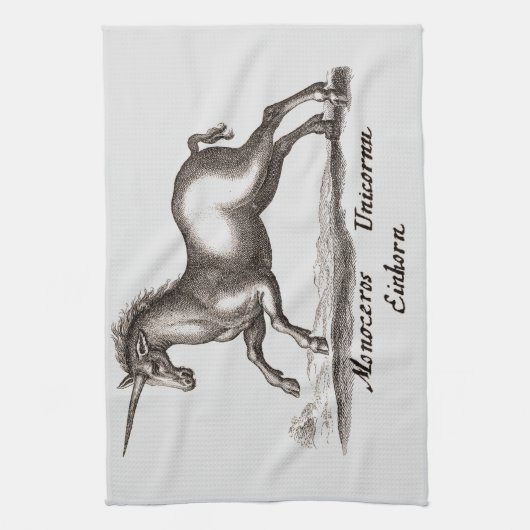 Unicorn Classic Running Magic Woodland Creature Theedoek (Verticaal)