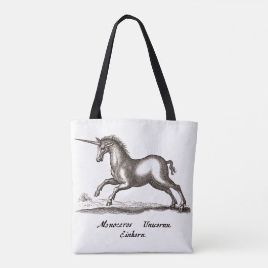 Unicorn Classic Running Magic Woodland Creature Tote Bag (Achterkant)