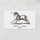 Unicorn Classic Running Magic Woodland Creature Visitekaartje (Achterkant)