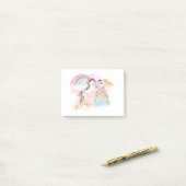 Unicorn Clipart Rainbow Fairytale Post-it® Notes (Op bureau)