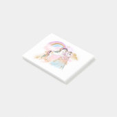 Unicorn Clipart Rainbow Fairytale Post-it® Notes (Schuin)