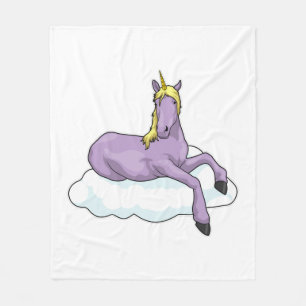 Unicorn Cloud Fleece Deken