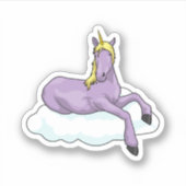 Unicorn Cloud Sticker (Voorkant)