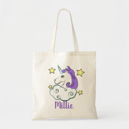 Unicorn Clouds Design Canvas tas