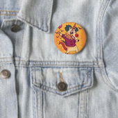 Unicorn Clown Ronde Button 5,7 Cm (In situ)