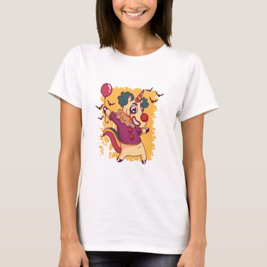 Unicorn Clown T-shirt (Voorkant)