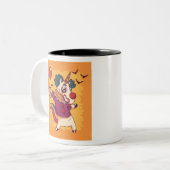 Unicorn Clown Tweekleurige Koffiemok (Voorkant links)
