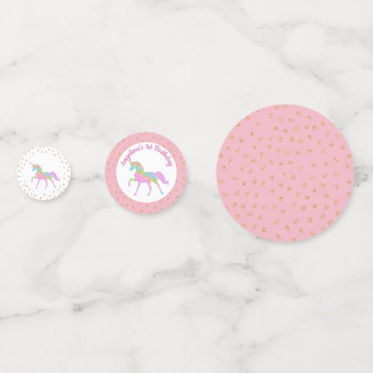 Unicorn Confetti (Achterkanten)