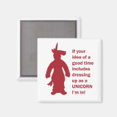 Unicorn Costume Magneet (Voorkant / Achterkant)