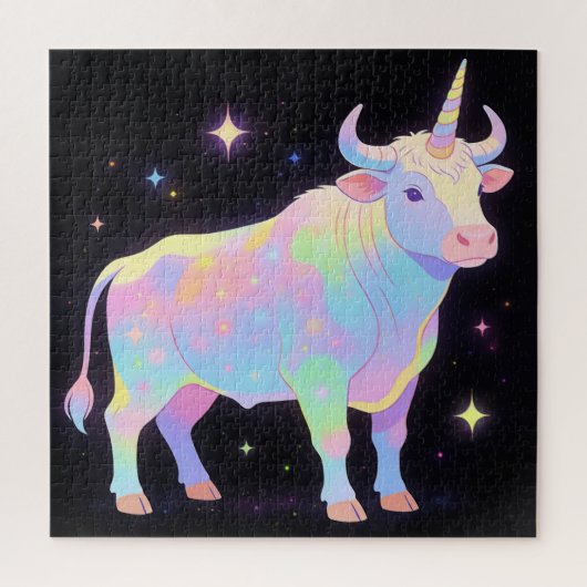 Unicorn Cow Puzzle Legpuzzel (Verticaal)