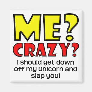 Unicorn Crazy Funny Fridge Magnet koelkast