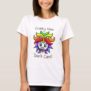 Unicorn Crazy Hair maakt het niet grappig T-shirt
