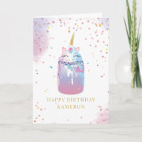 Unicorn Crazy Milkshake Girl's Birthday