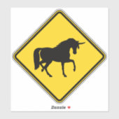 Unicorn Crossing Sticker (Vel)