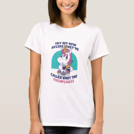 Unicorn Cupcake Recipe T-Shirt