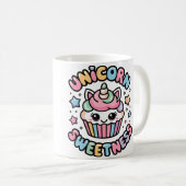 Unicorn Cupcake Sweetness Magical Treats Lover Koffiemok (Voorkant rechts)