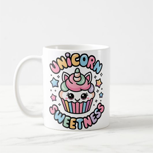 Unicorn Cupcake Sweetness Magical Treats Lover Koffiemok (Links)