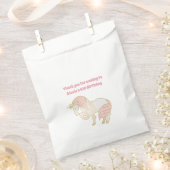  Unicorn Custom Birthday Party Favor Bag Bedankzakje (Geknipt)