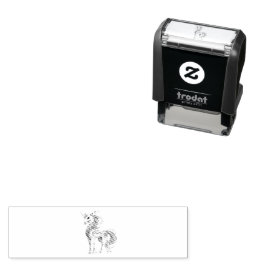 Unicorn Customize it Zelfinktende Stempel