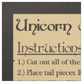 Unicorn Cut-and-Sew Fabric Stof (Close Up)