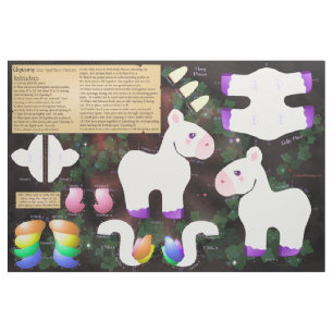 Unicorn Cut-and-Sew Fabric Stof